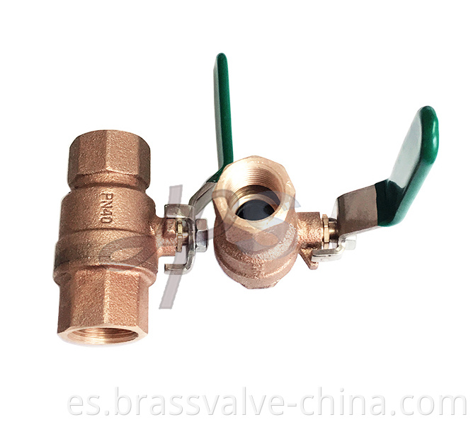 Pn40 C83600 Bronze Ball Valve Hps